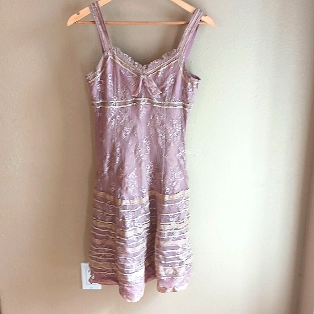 Cynthia Steffe Beige Lace Dress, Womens Size 6